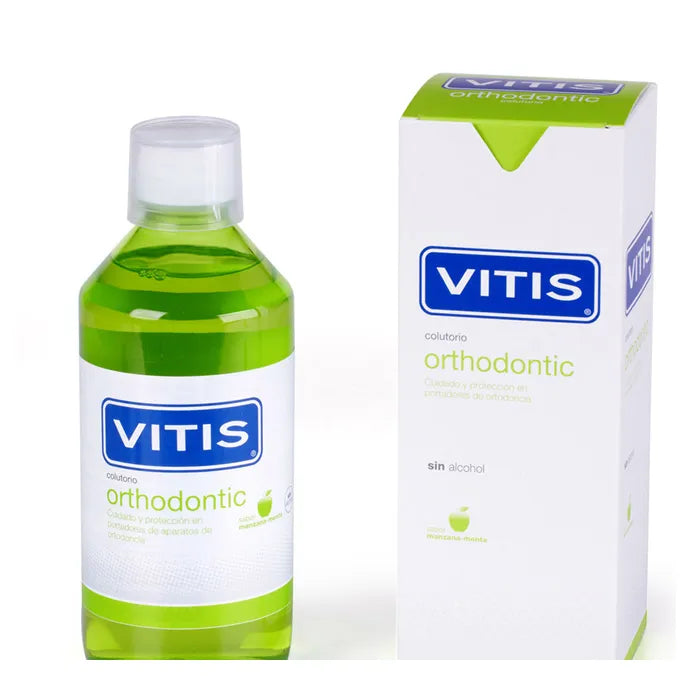 VITIS VITIS Orthodontic Mundwasser 500 ml für die Mundpflege bei Zahnspangen Kosmetik
