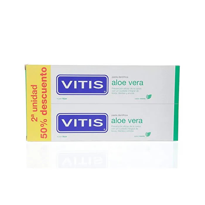VITIS Aloe Vera Zahnpasta Mint Flavour 2 x 150 ml