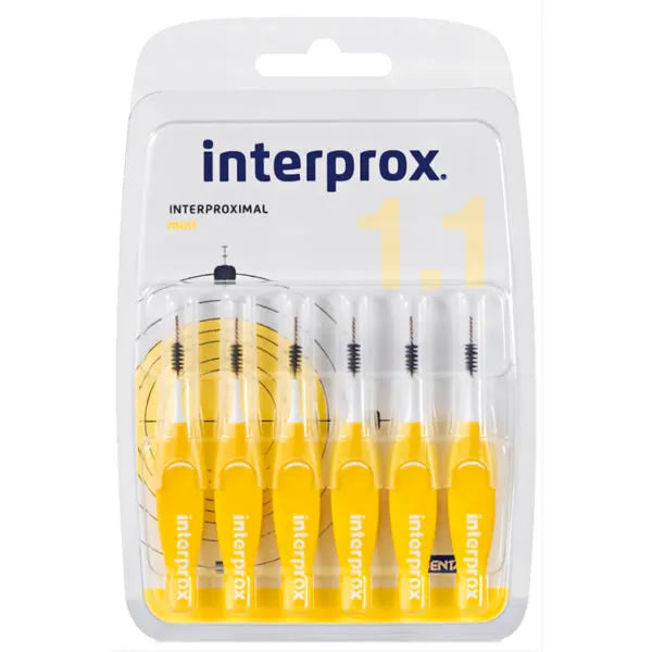 INTERPROX INTERPROX Interdentalbürsten Mini 1.1 für Zahnzwischenräume 6 Stück Kosmetik