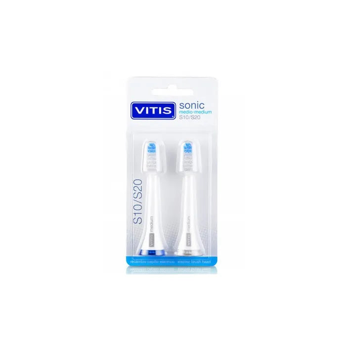 VITIS VITIS Sonic S10/S20 Medium Ersatzbürsten 2er Pack Refill Kosmetik