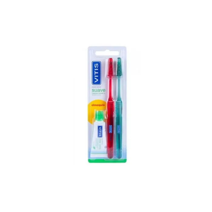 VITIS VITIS Duplo Soft Zahnbürste mit Zahnpasta 15 ml Set Kosmetik