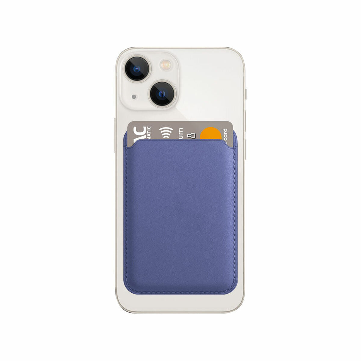 KSIX Magcard Kartenetui Blau für iPhone 12 und iPhone 13 – Produktansicht