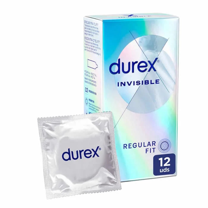 DUREX DUREX Invisible Regular Fit Kondome 12 Stück transparent dünn Kosmetik
