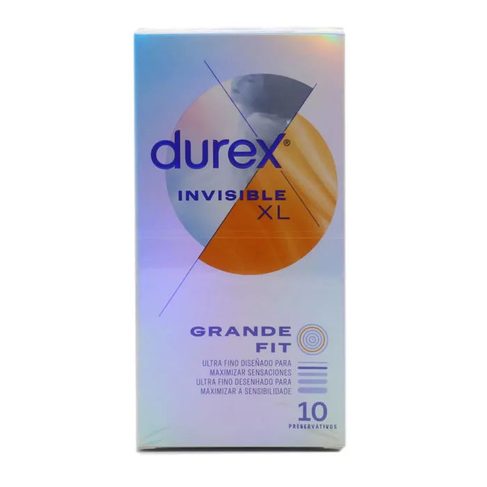 DUREX DUREX Invisible XL Ultra Thin Kondome 10 Stück extra groß und besonders dünn Kosmetik