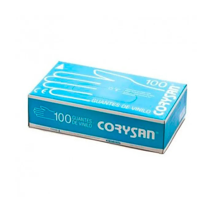 CORYSAN CORYSAN Vinyl-Handschuhe Große Größe 100 Stück Einmalhandschuhe Kosmetik