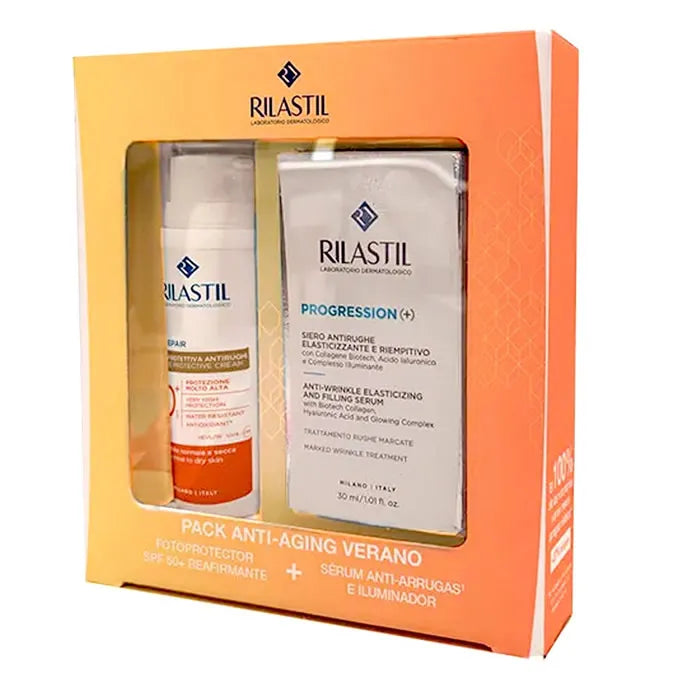 RILASTIL RILASTIL Pack Age Repair SPF50 50 ml und Progression Serum 30 ml Set 2 Stück