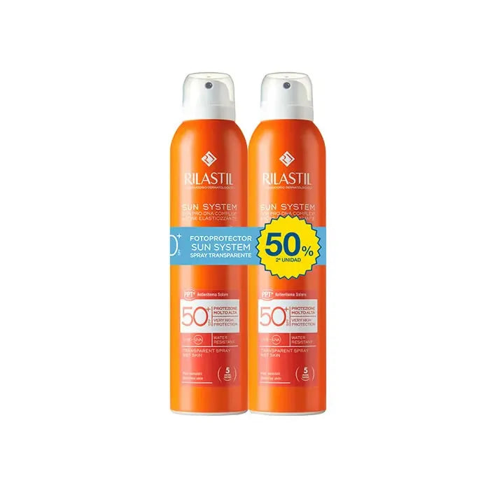 RILASTIL RILASTIL Sun System Dry Touch Spray Sonnenschutz SPF 50 2 x 200 ml Sonnenpflege