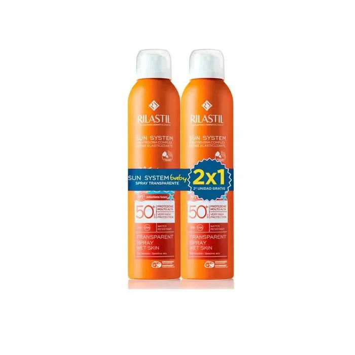 RILASTIL RILASTIL Sun System Baby Transparent Spray SPF 50+ 2 x 200 ml Sonnenschutz Sonnenpflege