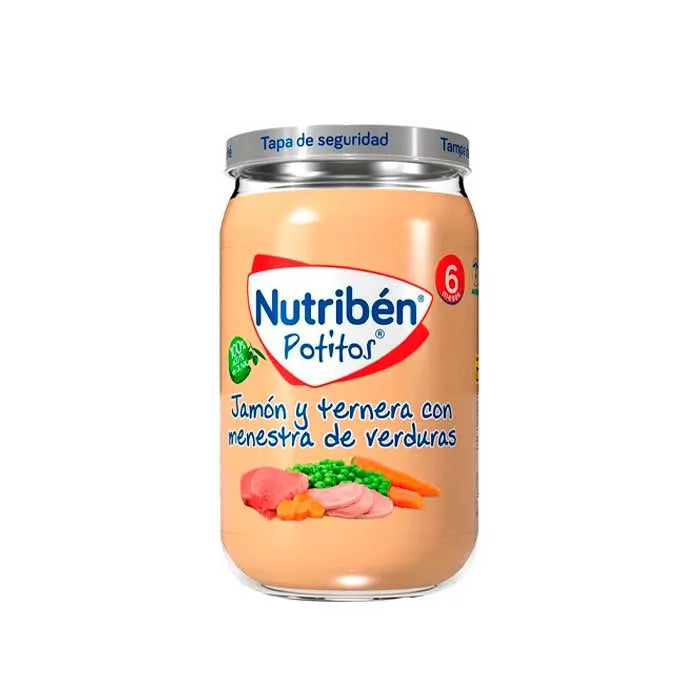 NUTRIBEN NUTRIBEN Potito Schinken Rindfleisch mit Gemüse 235g Babybrei Kosmetik