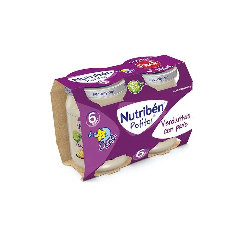 NUTRIBEN NUTRIBEN Potito Cena Bipack Verduritas mit Pute 2x 190g Babynahrung Kosmetik
