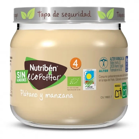 NUTRIBEN NUTRIBEN Ecopotito Banane Apfel Babynahrung 120 g Kosmetik