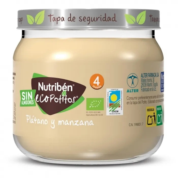 NUTRIBEN NUTRIBEN Ecopotito Banane Apfel Babynahrung 120 g Kosmetik