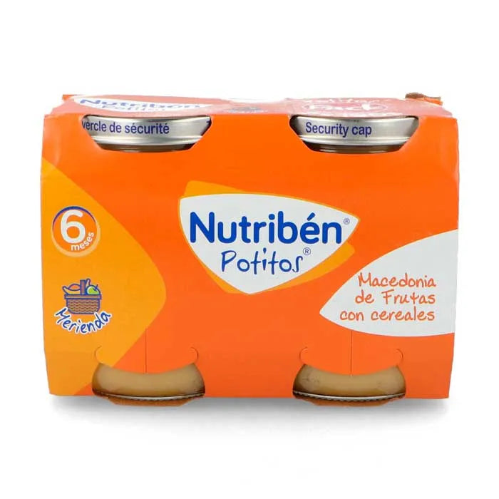 NUTRIBEN NUTRIBEN Potito Mazedonien Obst und Müsli Babybrei 2x190g Kosmetik