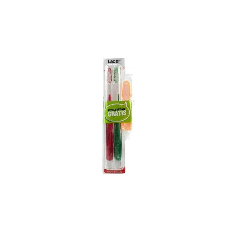LACER LACER Zahnbürste Mittel 2 Stück Reisezahnbürste Kosmetik