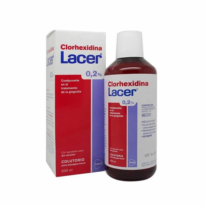 LACER LACER Chlorhexidin Mundwasser 500 ml antibakteriell zur Mundpflege Kosmetik