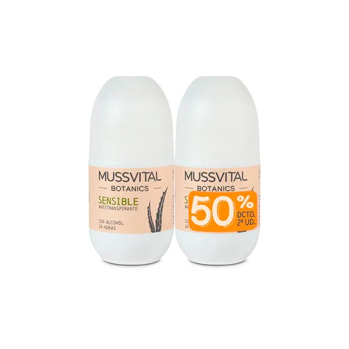 MUSSVITAL MUSSVITAL Botanics Deo für empfindliche Haut 75 ml Set 2 Einheiten Deodorant