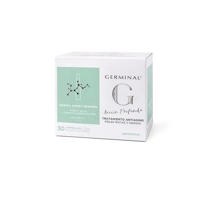GERMINAL Deep Action Anti-Aging Serum für Mischhaut und fettige Haut 30 Blister Kosmetik