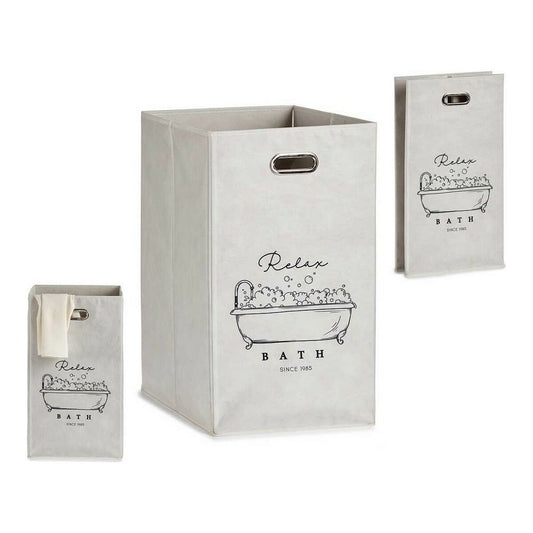 Mehrzweckkorb Berilo Relax Bath Weiß Pappe 60 L 35 x 57 x 35 cm Biegsam