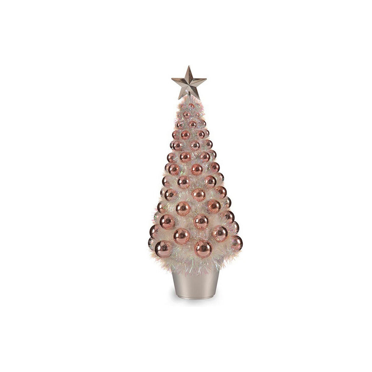 Weihnachtsbaum Krist+ Rosa Polypropylen PET Kunststoff Irisierend 21,5 x 51 x 21,5 cm