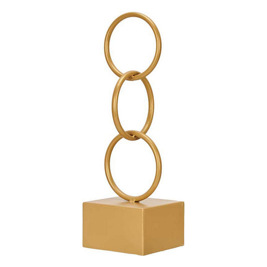 Deko-Figur Gift Decor Gold Ringe 12,5 x 40,5 x 12,5 cm