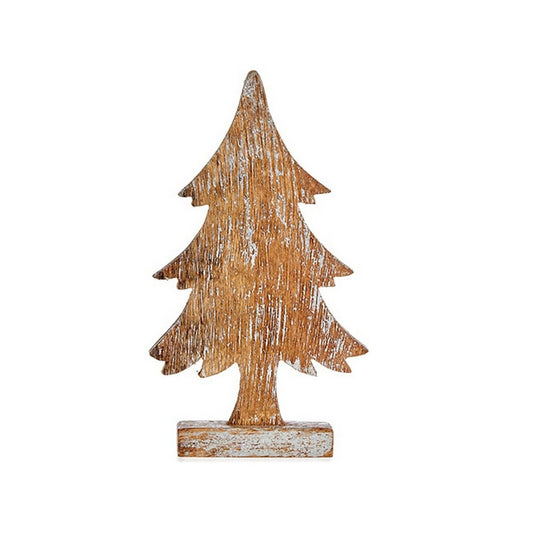 Weihnachtsbaum Krist+ Braun Silberfarben Silber Holz 5 x 31 x 15 cm