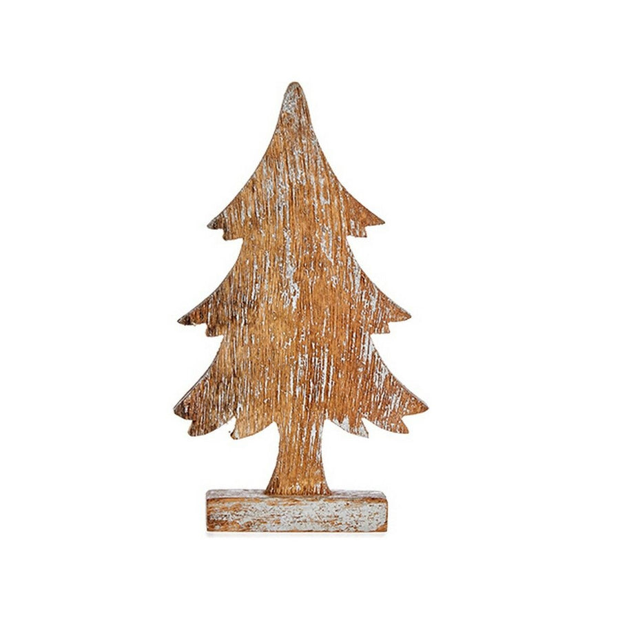 Krist+ Holz-Weihnachtsbaum in Braun und Silber, 31 cm