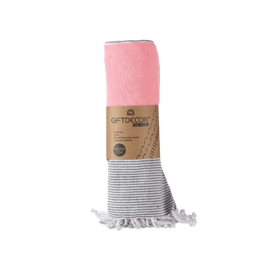 Mehrzweck-Überwurf Gift Decor Rosa 160 x 200 cm 40 x 9 x 8 cm Streifen