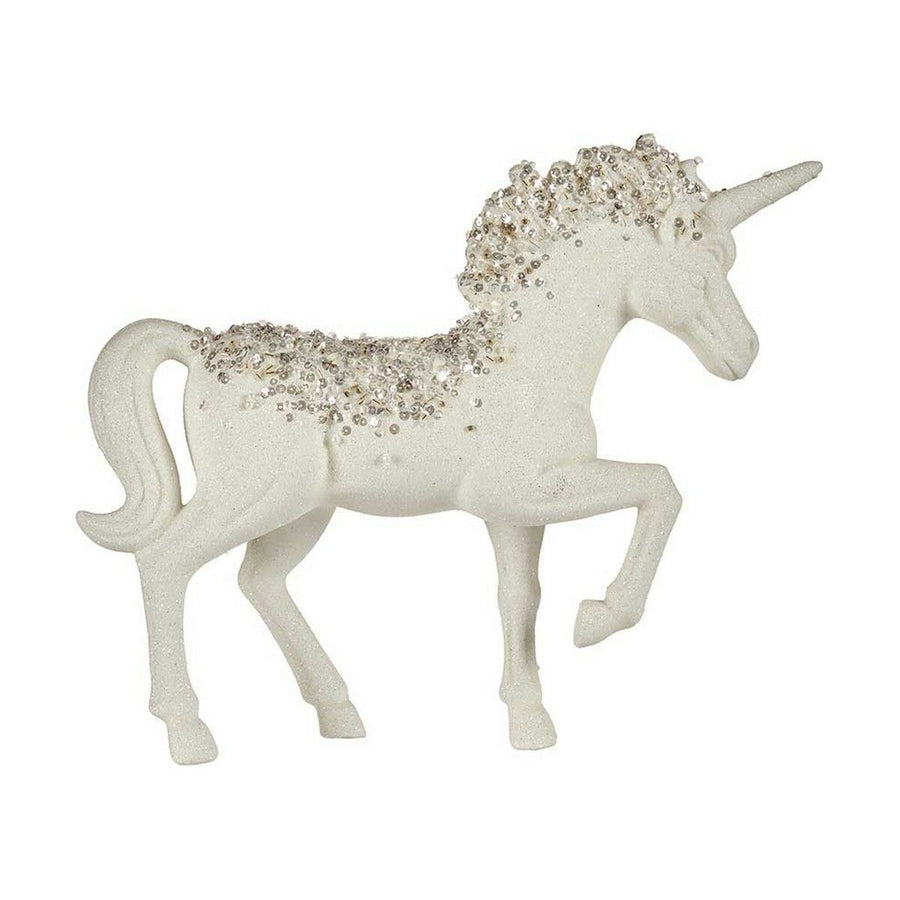 Krist+ weisse Deko-Figur Einhorn aus Kunststoff 9,5 x 31 x 40 cm