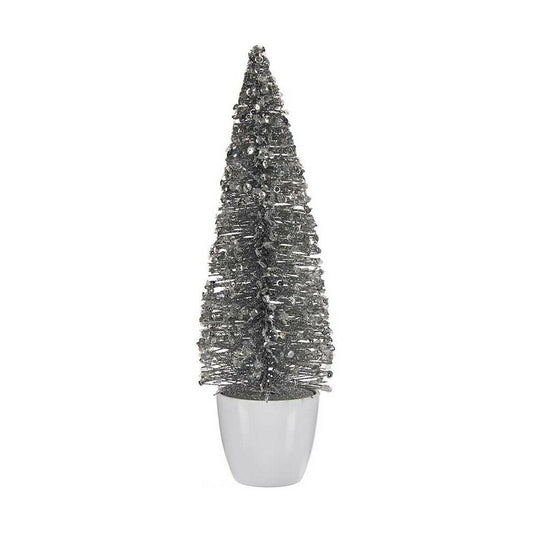 Weihnachtsbaum Krist+ Weiß Silberfarben Silber Kunststoff 10 x 33 x 10 cm