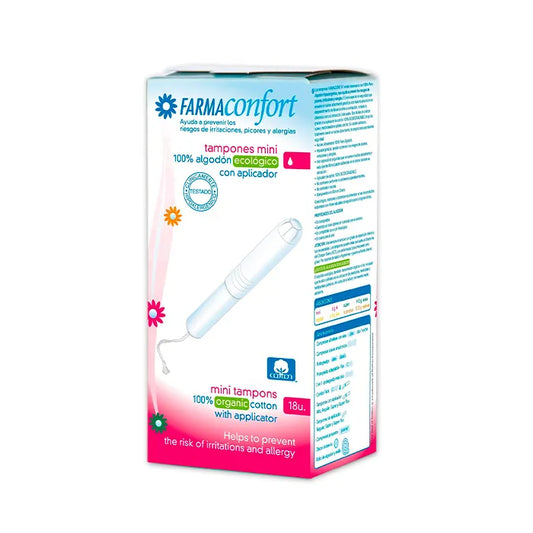 FARMACONFORT FARMACONFORT Tampon Mini 18 Stück hygienische Damenhygiene Kosmetik