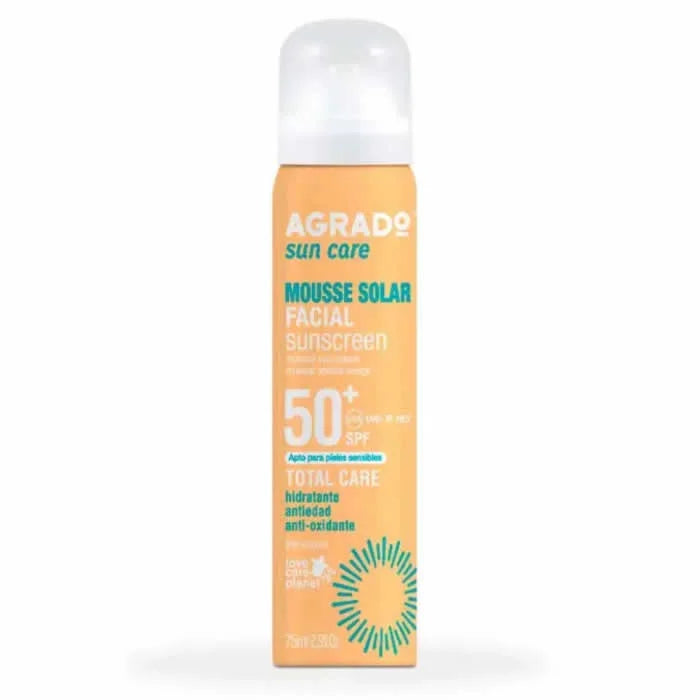 AGRADO AGRADO Mousse Facial Sunscreen SPF 50 Sonnenschutz 75 ml Sonnencreme
