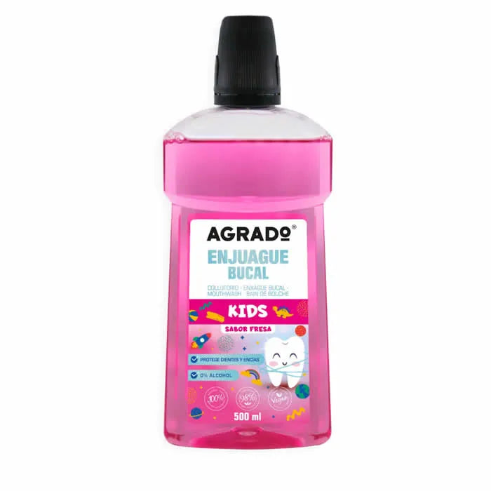 AGRADO AGRADO Mouthwash Kids Erdbeere 500 ml Mundspülung für Kinder Kosmetik