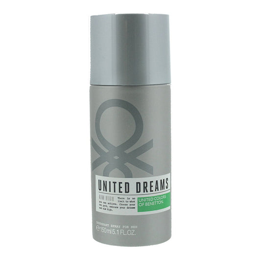 Benetton, United Dreams Aim High, Antitranspirant, Deodorant Spray, Für Männer, 150 ml