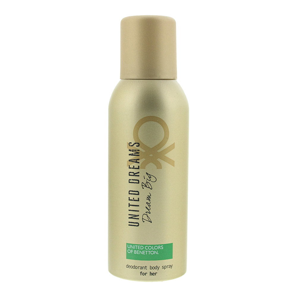 Benetton, Dream Big, Frei von Parabenen, Floral, Deodorant Spray, Für Frauen, 150 ml