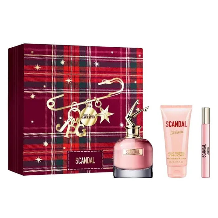 JEAN PAUL GAULTIER Scandal Eau de Parfum Spray 80 ml Set 3 Artikel Parfüm