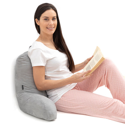 Graues Huglow Lesekissen mit Armstütze von InnovaGoods – Verpackung