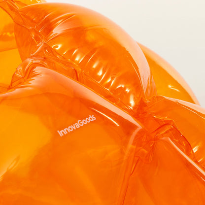Aufblasbare Bumper-Bubble-Bälle Bumpoy von InnovaGoods, 2er-Set in Blau und Orange – Detailansicht