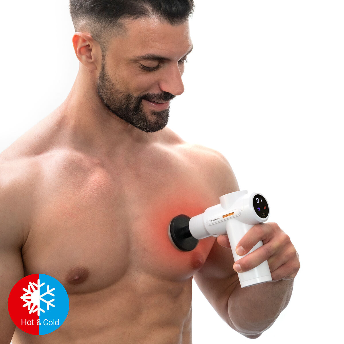 InnovaGoods Hokgun Muskel-Massagepistole mit Wärme- und Kältefunktion – Detailansicht