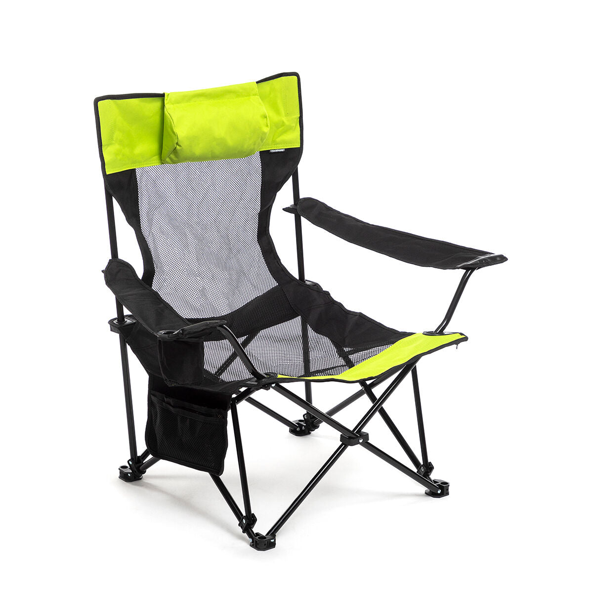 InnovaGoods Klappbarer Camping-Liegestuhl Kampfort in Schwarz und Grün – Verpackung