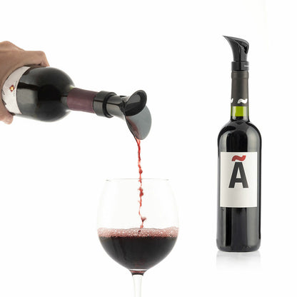 2-in-1 Weinbelüfter und Verschluss Wintopp von InnovaGoods in Schwarz – Verpackung