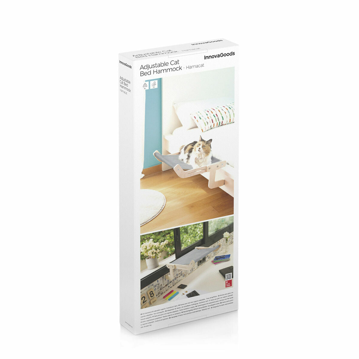 Katzenhängematte Hamacat von InnovaGoods in Grau und Beige – Ansicht 8