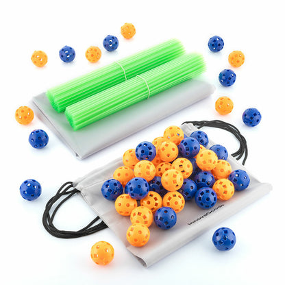 InnovaGoods Builkitt Kinder-Baukasten mit 155 Teilen und fluoreszierenden Stäben – Verpackung