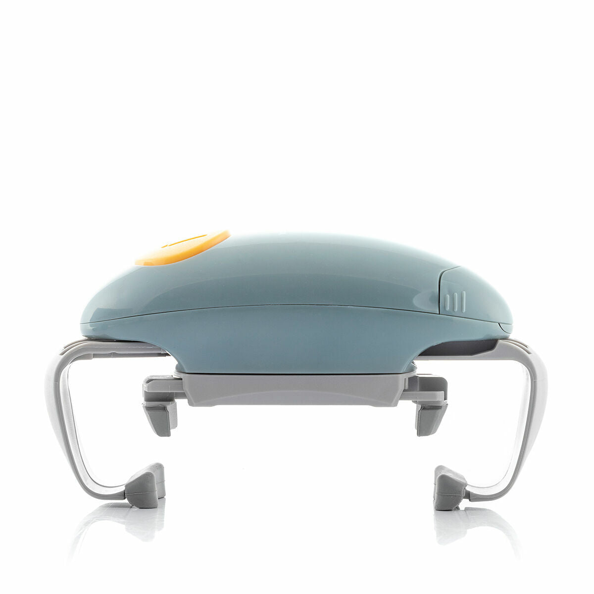 Elektrischer Gläser- und Dosenöffner Lloucan von InnovaGoods in Grau und Orange – Seitenansicht