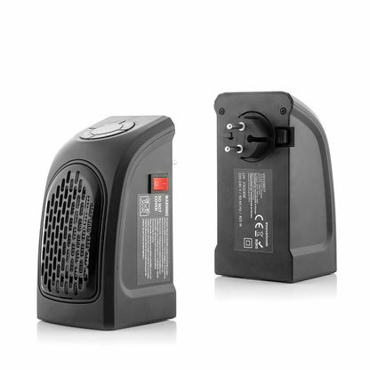 Tragbare Mini-Heizung Heatpod InnovaGoods 400 W schwarz – Rückansicht