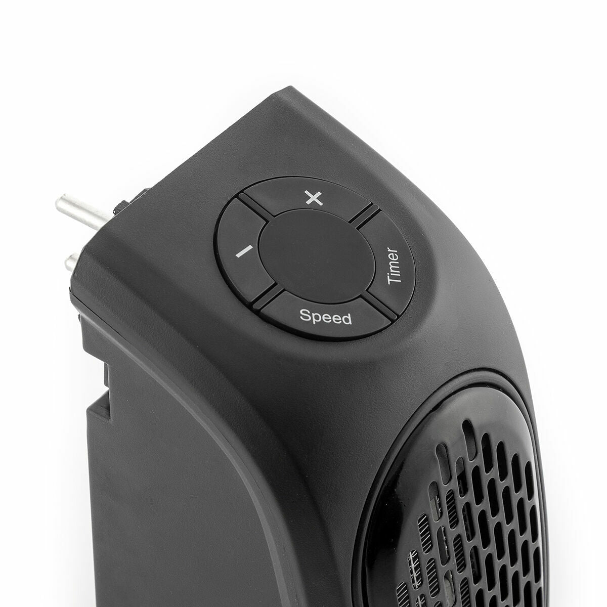 Tragbare Mini-Heizung Heatpod InnovaGoods 400 W schwarz – Seitenansicht
