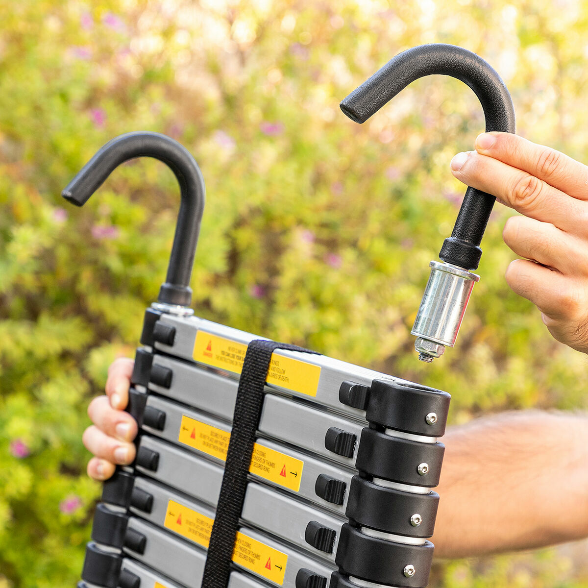 InnovaGoods Ladescop32 Teleskopleiter 3,2 m – Seitenansicht