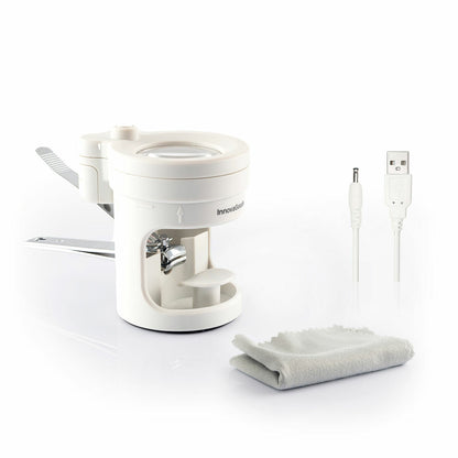 InnovaGoods Clail Nagelknipser mit LED-Licht, 8-facher Lupe und Metallfeile – Verpackung