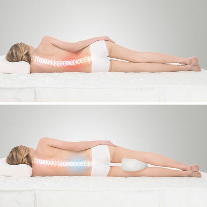 Graues ergonomisches Beinkissen Lerellow mit Befestigungsband von InnovaGoods – Ansicht 8