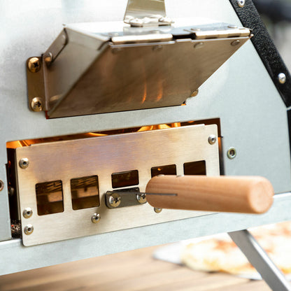 InnovaGoods Pelletofen Pizzahven für Pizza mit Zubehör und Pizzastein – Seitenansicht