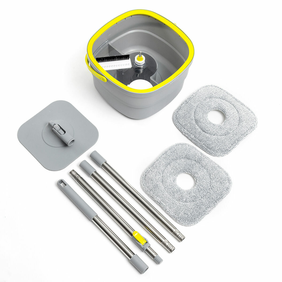 Selbstreinigender Drehmopp Selimop mit zweiteiligem Eimer von InnovaGoods – Rückansicht